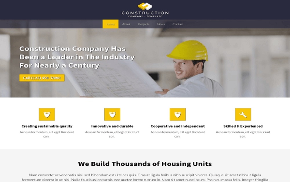 Construction Business Website