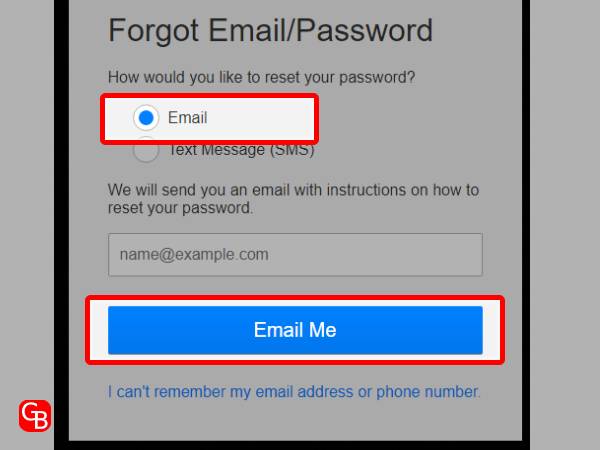 Reset Password via Email in Netflix