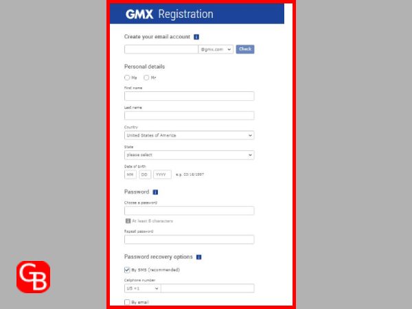 GMX Registration