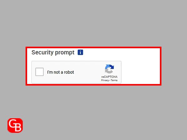Google Security Recaptcha Form