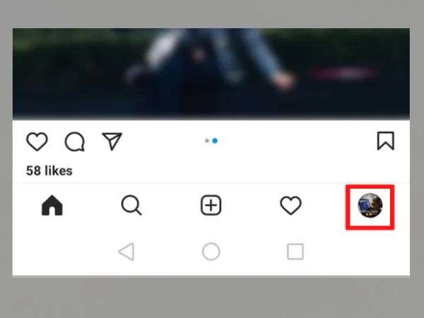 Tap on your Instagram “Profile icon.”