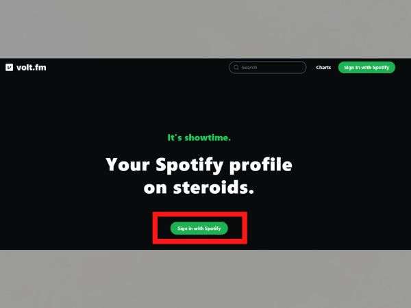 click the Sign in with Spotify button