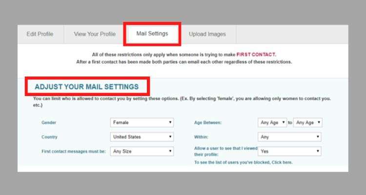 Go to ‘Mail Settings’ on POF website to adjust your mail settings.