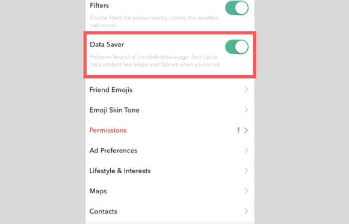 Under “Connections” tap on the “Data Saver” option to turn off the data saver on your iPhone.