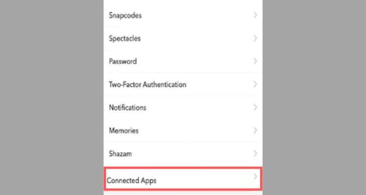 Under the “My Account” category, select the “Connected Apps” option and tap on the “Unauthorized third-party app(s)” to remove.